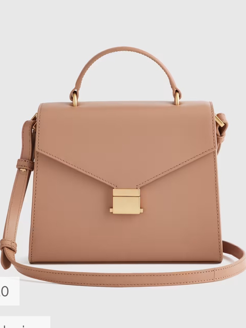 Quince Italian Leather Top Handle Crossbody
Satchel cappuccino